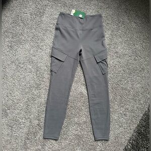 High Waisted Cargo Pocket Skinny Yoga Leggings